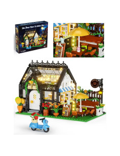 Juego de Construcción Casa de Flores Negra Muiurple 485 Piezas