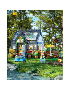 Juego de Construcción Casa de Flores Negra Muiurple 485 Piezas 2