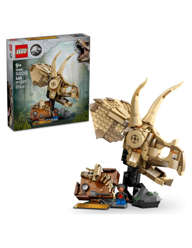LEGO Mundo Jurásico Cráneo de Triceratops 76969 - Set 468 Piezas