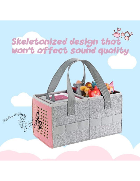Bolsa de mano fieltro Rosa para set inicial Toniebox Bolsa de mano fieltro Rosa para set inicial Toniebox