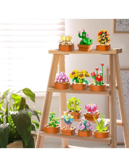 Set de Construcción de Flores Suculentas CUBIMANA 1403 Piezas Set de Construcción de Flores Suculentas CUBIMANA 1403 Piezas