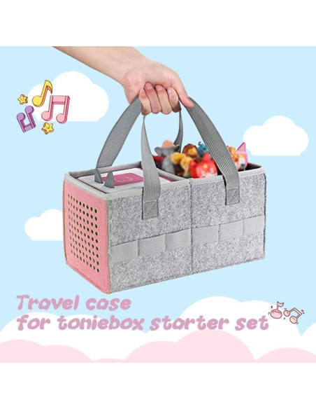 Bolsa de mano fieltro Rosa para set inicial Toniebox Bolsa de mano fieltro Rosa para set inicial Toniebox