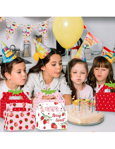 Cajas de Regalo de Fresa GRADESIN 24 Pcs 16x8.1x9.9 cm