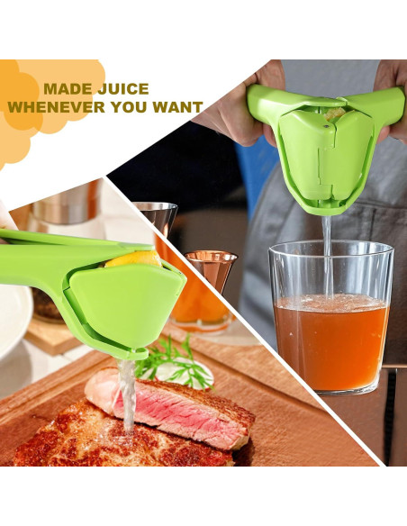 Exprimidor Manual de Limón HUMUTA Verde, Prensa de Jugo Efectiva Exprimidor Manual de Limón HUMUTA Verde, Prensa de Jugo Efectiva