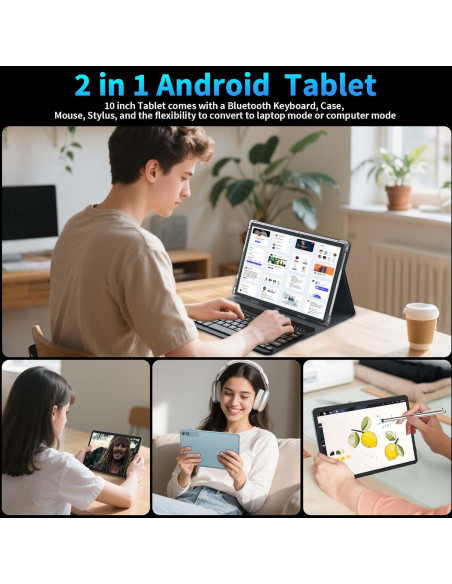 Tableta 2-en-1 Relndoo T901 10.1" Android 15 24GB RAM 128GB Tableta 2-en-1 Relndoo T901 10.1" Android 15 24GB RAM 128GB