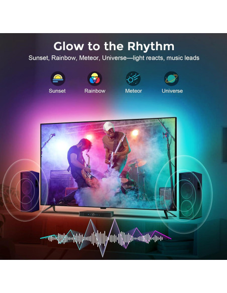 Tira de luz LED LightingWill 3M para TV 40-50" RGB-IC Tira de luz LED LightingWill 3M para TV 40-50" RGB-IC