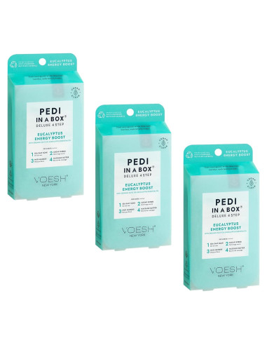 Kit de Pedicura VOESH 4 Pasos Eucalipto - 3 Paquetes