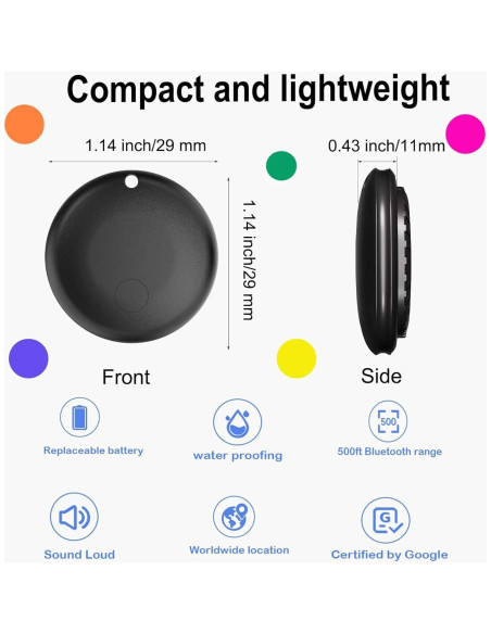 Etiquetas de Rastreo Youmeet para Android - 1 Paquete Negro Etiquetas de Rastreo Youmeet para Android - 1 Paquete Negro