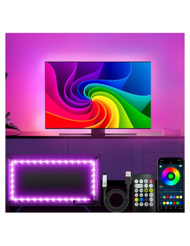 Luces LED RGB 4.0M para TV de 32-65 Pulgadas con Control APP