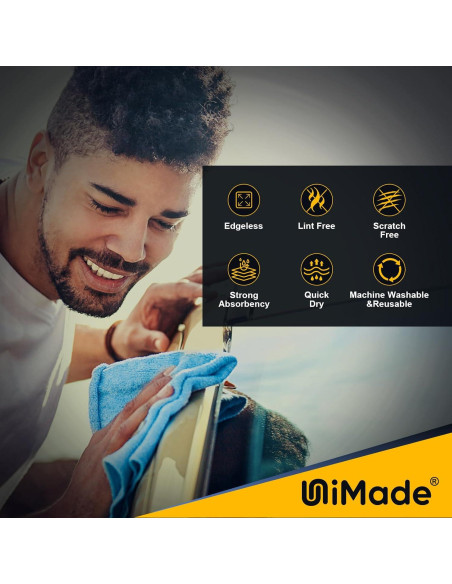 Trapos de Taller UNIMADE 150 Microfibra 29.2x29.2cm Azul Trapos de Taller UNIMADE 150 Microfibra 29.2x29.2cm Azul