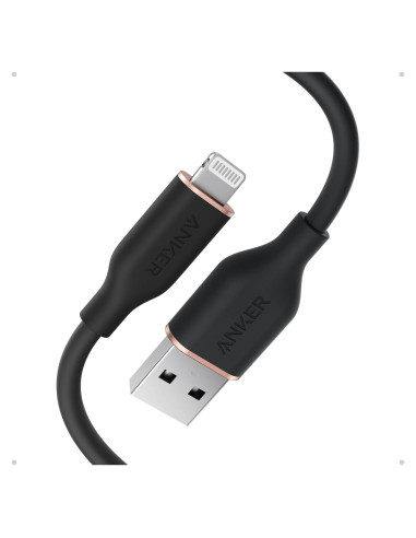 Cable USB A a Lightning Anker 0.91 m, Carga Rápida MFi