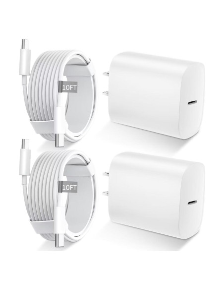 Cargador Rápido USB C 20W para iPhone 16 15 Pro Max 10FT Cargador Rápido USB C 20W para iPhone 16 15 Pro Max 10FT