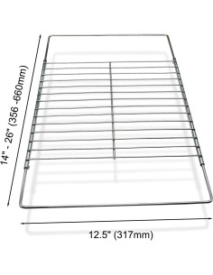 Estante de horno ajustable Baudelun 36.8-64.8 cm cromo 2