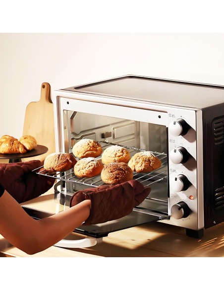 Estante de horno ajustable Baudelun 36.8-64.8 cm cromo Estante de horno ajustable Baudelun 36.8-64.8 cm cromo