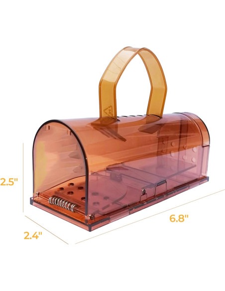 Trampas de Ratones Humanas CTB Dealz - Paquete de 2 Reutilizables Trampas de Ratones Humanas CTB Dealz - Paquete de 2 Reutilizables