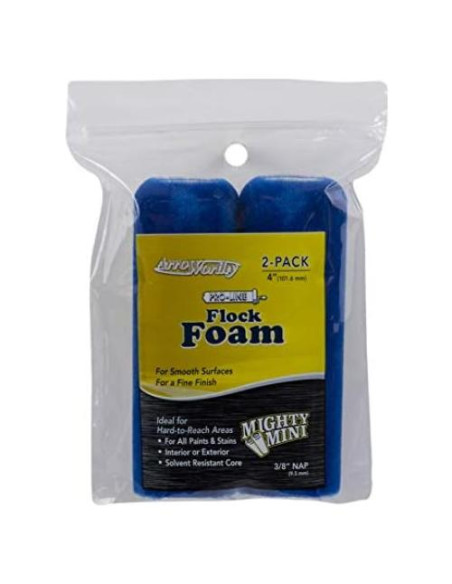 Funda para Rodillo de Pintura Mini Arroworthy 0.95 cm x 10.16 cm - Caja de 2 - Paquete de 12 Funda para Rodillo de Pintura Mini Arroworthy 0.95 cm x 10.16 cm - Caja de 2 - Paquete de 12