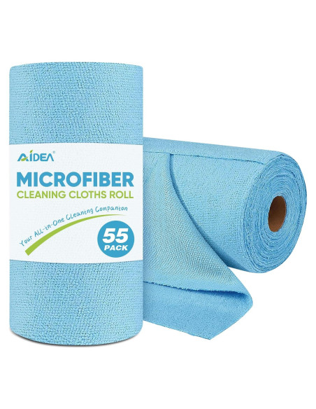 Toallas de Microfibra AIDEA 55 Hojas Azules Lavables 27.9x22.9cm Toallas de Microfibra AIDEA 55 Hojas Azules Lavables 27.9x22.9cm