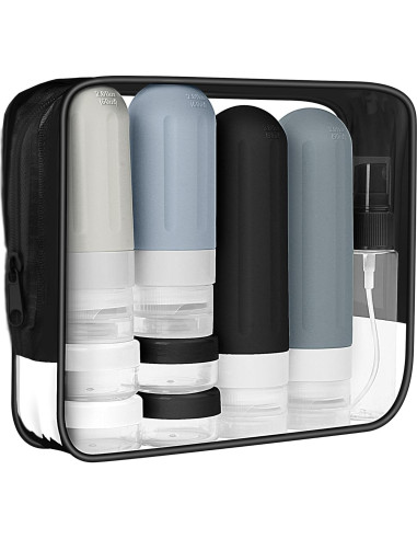 Botellas de Viaje Landisun 18 Pack Aseo 88.7 ml a Prueba de Fugas
