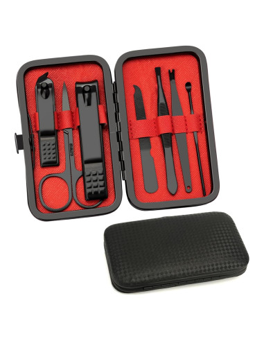 Set de Manicura Premium LAOTIDui 8 Herramientas Acero Inoxidable