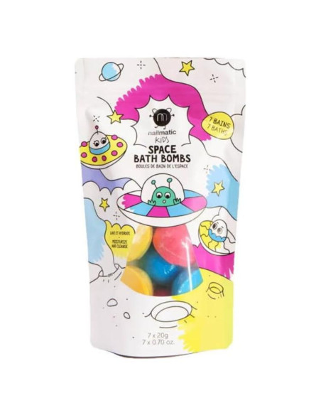 Juego de Bombas de Baño Nailmatic Space - 7 Bombas Naturales Juego de Bombas de Baño Nailmatic Space - 7 Bombas Naturales