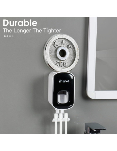 Soporte para Cepillos de Dientes iHave E105 con Dispensador
