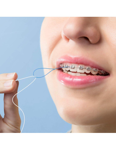 Hilos de Seda Dental VINSULLA para Brackets y Puentes - 300 Unidades