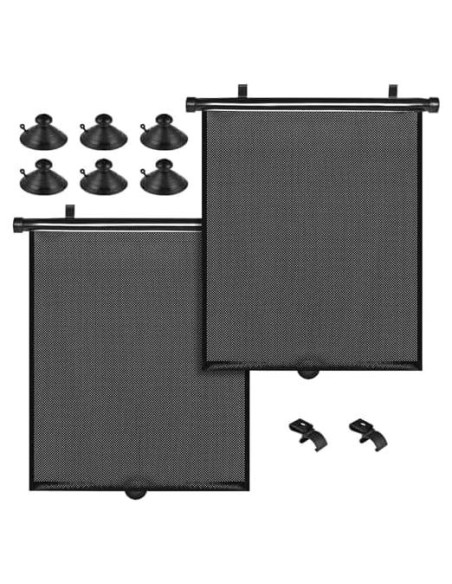 Sombra de Sol Enrollable para Ventana de Auto Yaaduo 40x46 cm Sombra de Sol Enrollable para Ventana de Auto Yaaduo 40x46 cm