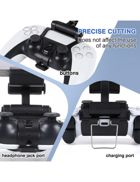 Soporte para Teléfono EasEasy para Controlador PS5 - Negro Soporte para Teléfono EasEasy para Controlador PS5 - Negro