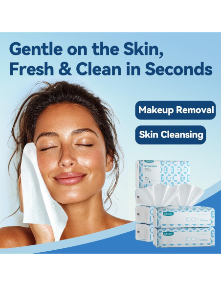 Toallas Faciales Desechables Winner de Algodón Biodegradables 100 Unidades Toallas Faciales Desechables Winner de Algodón Biodegradables 100 Unidades