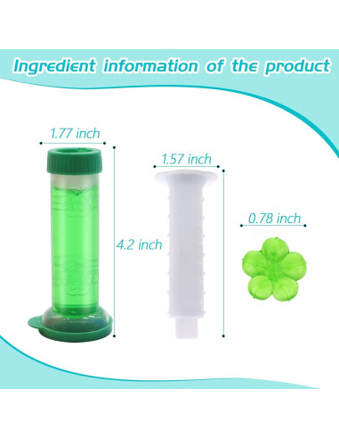 Sello de Gel para Inodoro Ayipaqen 4PCS Aroma Jazmín