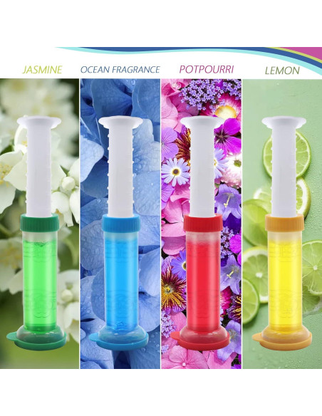 Sello de Gel para Inodoro Ayipaqen 4PCS Aroma Jazmín Sello de Gel para Inodoro Ayipaqen 4PCS Aroma Jazmín