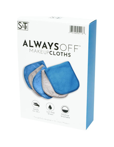Toallitas Desmaquillantes Reutilizables S&T INC. 5PK 15.24x30.48cm