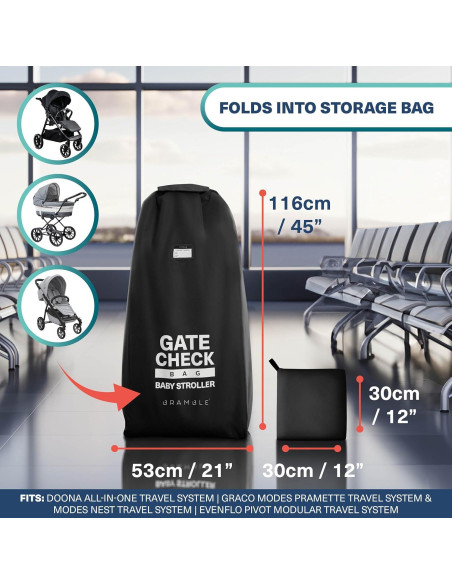 Bolsa de Viaje para Cochecito Bramble Impermeable 116x53cm Bolsa de Viaje para Cochecito Bramble Impermeable 116x53cm