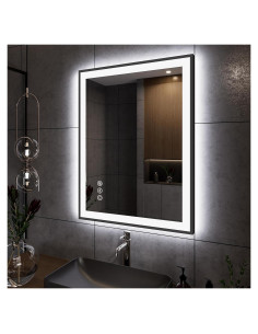 Espejo de Baño LED Yamazakura 61x81cm con Luz Regulable