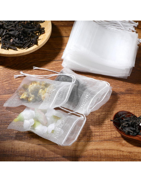 50 Bolsitas de Té Desechables Nylon Ymapinc 7x5.5 cm 50 Bolsitas de Té Desechables Nylon Ymapinc 7x5.5 cm
