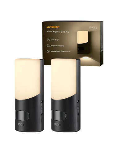 Aplique de Pared Recargable Lyridz LED con Sensor de Movimiento