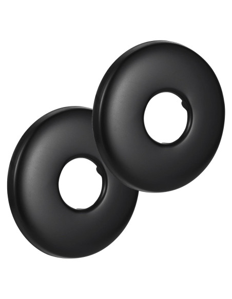 OIIKI 2 Paquete Cubiertas de Flange de Ducha 6.28 cm Negro Mate OIIKI 2 Paquete Cubiertas de Flange de Ducha 6.28 cm Negro Mate