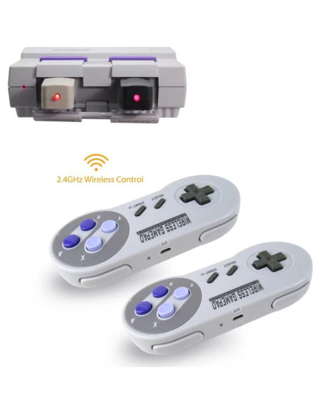 Controlador Inalámbrico USB BSDLIET para SNES y NES - 2 Pack Controlador Inalámbrico USB BSDLIET para SNES y NES - 2 Pack
