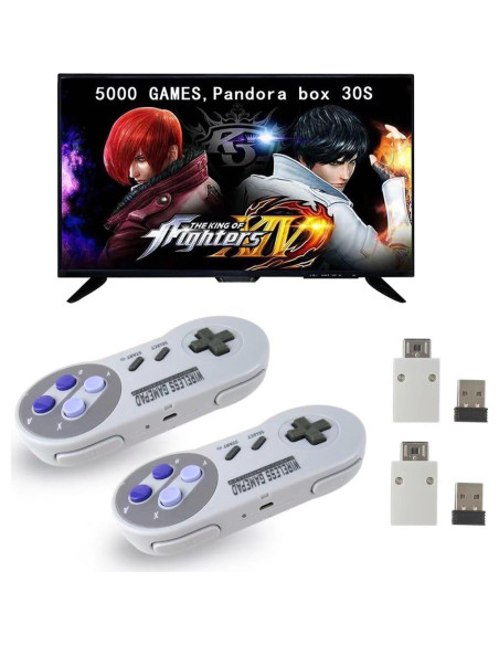 Controlador Inalámbrico USB BSDLIET para SNES y NES - 2 Pack Controlador Inalámbrico USB BSDLIET para SNES y NES - 2 Pack