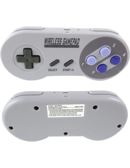 Controlador Inalámbrico USB BSDLIET para SNES y NES - 2 Pack Controlador Inalámbrico USB BSDLIET para SNES y NES - 2 Pack