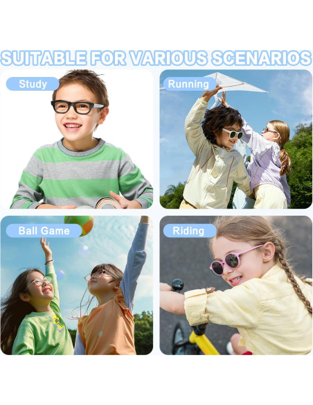 Correa Ajustable para Gafas FOFALY Niños 24.1 cm Negro 3Pcs Correa Ajustable para Gafas FOFALY Niños 24.1 cm Negro 3Pcs
