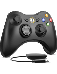 Controlador Inalámbrico W&O para Xbox 360 y PC - Negro 2