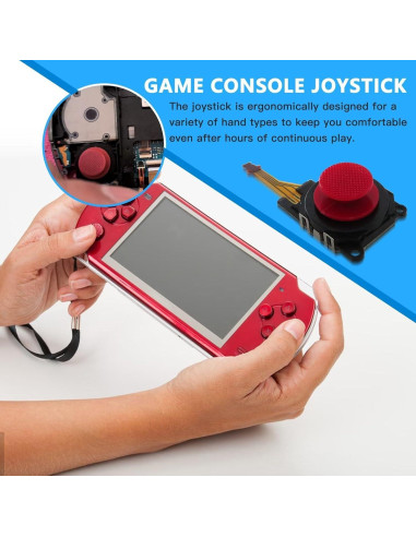 Joystick Analógico y Tapa de Rocker Roja para Sony PSP 3000