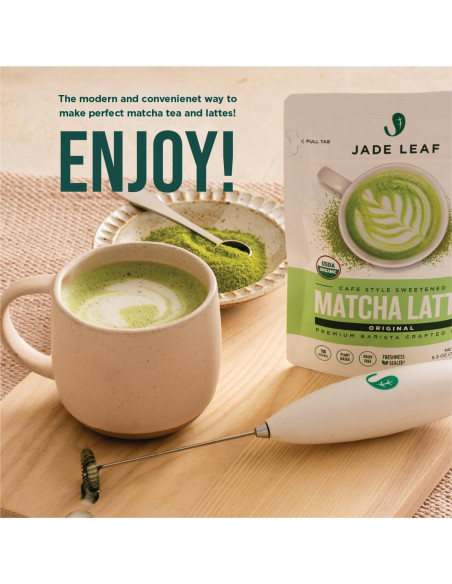 Batidor Eléctrico Jade Leaf Matcha + Espumador de Leche Batidor Eléctrico Jade Leaf Matcha + Espumador de Leche