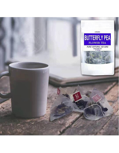 Té de Flor de Guisante Mariposa LYCKLIGA - 15 Bolsitas Premium