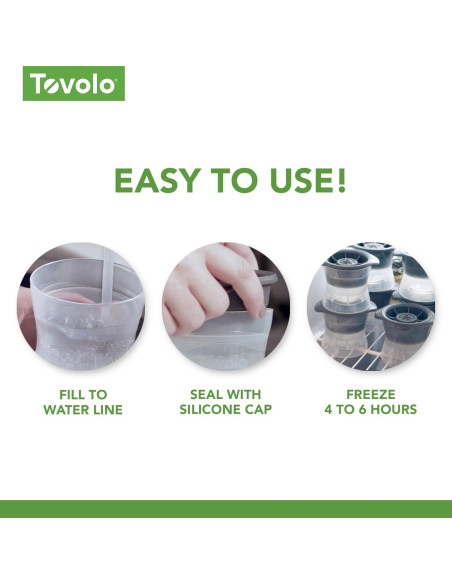 Moldes de Hielo Esféricos Tovolo - Set de 2, 6.35 cm Moldes de Hielo Esféricos Tovolo - Set de 2, 6.35 cm