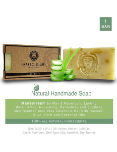 Jabón Natural MAN & MANE Aloe Vera y Caléndula 117g 2