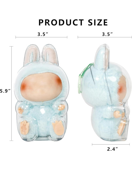 Caja de Exhibición Acrílica para Muñeca de Peluche 15cm Caja de Exhibición Acrílica para Muñeca de Peluche 15cm