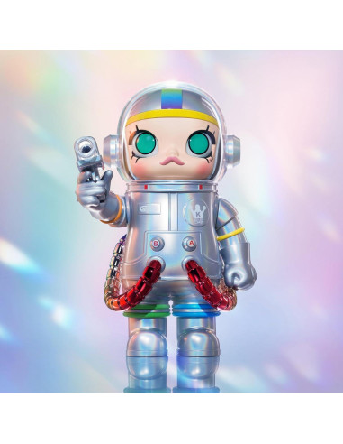 Figurita POP MART MEGA Space Molly 400% Arcoíris 29.5cm
