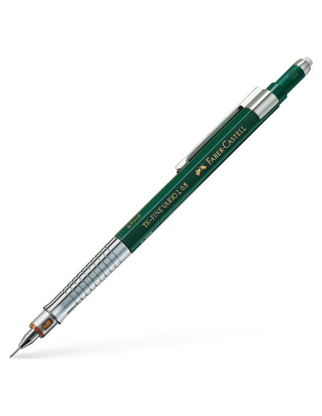 Lápiz Mecánico Faber-Castell TK Fine Vario 0.5mm Verde Lápiz Mecánico Faber-Castell TK Fine Vario 0.5mm Verde